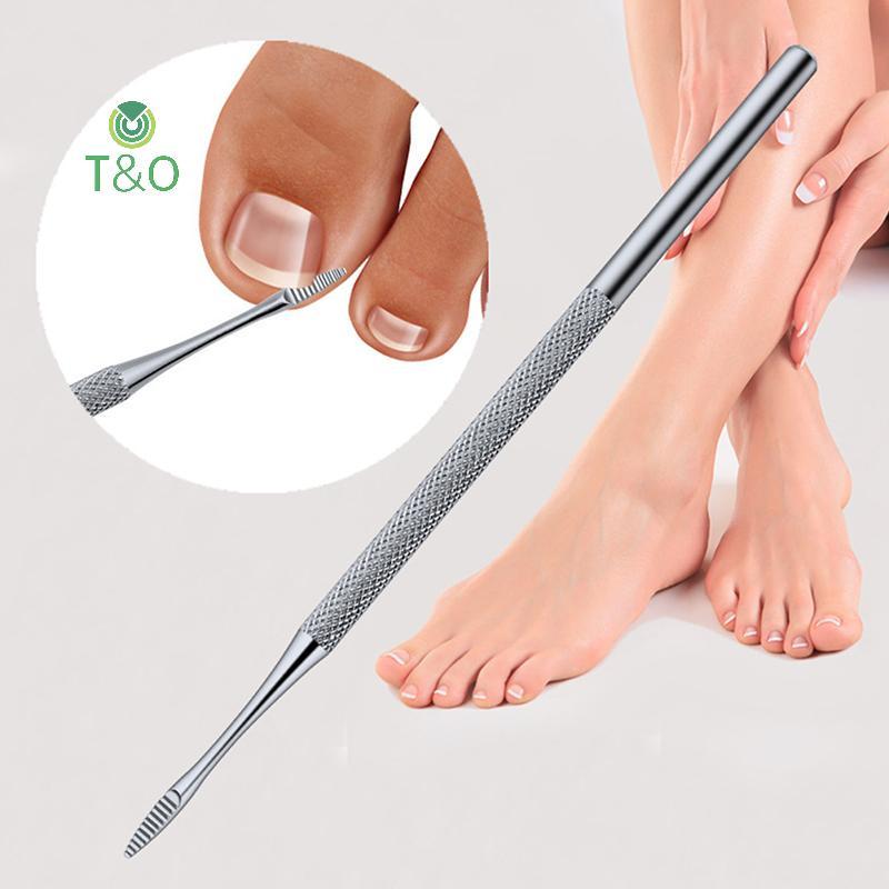 T&O 2 ชิ้น Hook คุด Double Ended คุด Toe Correction Lifter แฟ้ม Toe Nail Care Foot Care เครื่องมือทํ