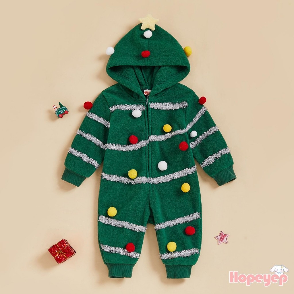 Zip-up Hooded Romper ตุ๊กตาสีสันสดใสแขนยาว เหมาะสำหรับหน้าหนาวและใบไม้ร่วง