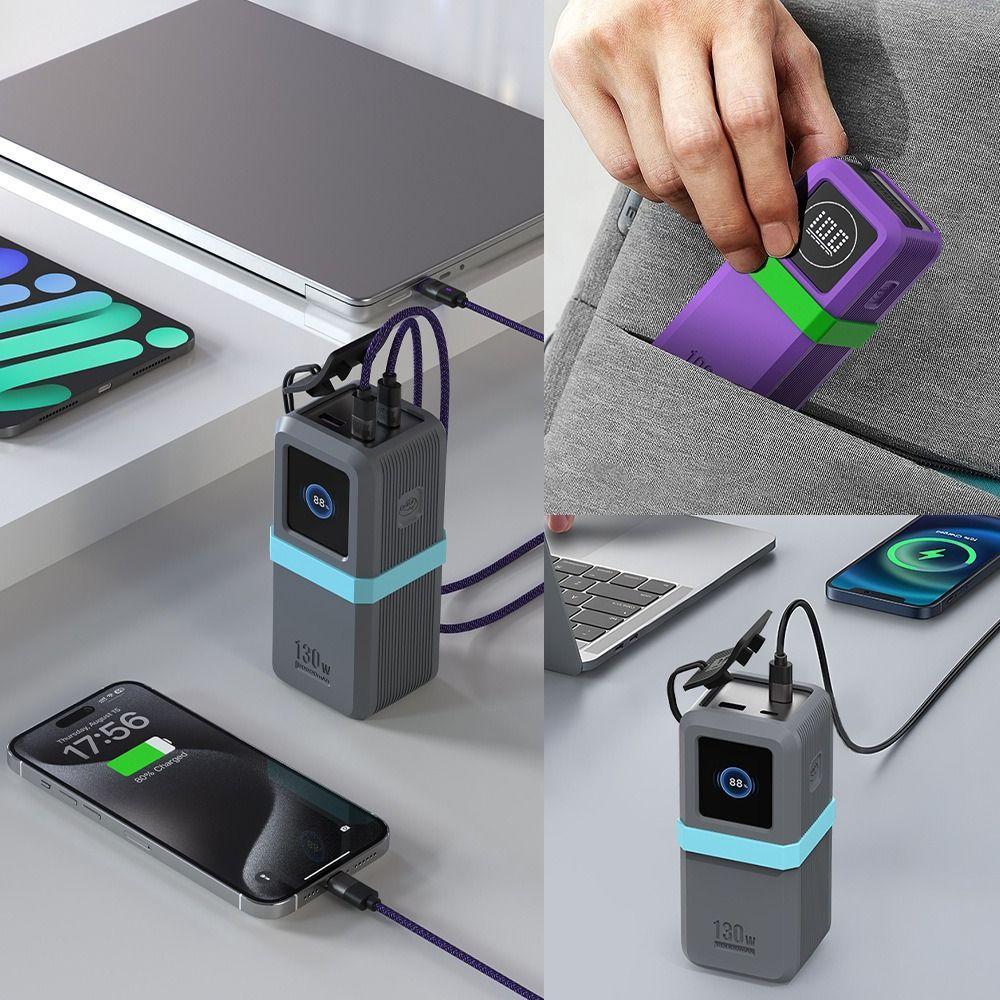 จัดส่งจากประเทศไทยEXTR Protective ,ซิลิโคนอ่อนนุ่มกันฝุ่น,คุณภาพสูงกันกระแทกพกพาพกพาพกพาสําหรับ UGREEN Nexode Power Bank 20000mAh 130W/12000mAh 100W Travel - รูปที่ 2