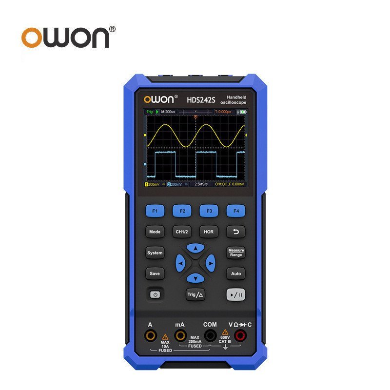 Lipu (owon) HDS2102S Dual Channel Oscilloscope 100MHz Digital Oscilloscope มัลติมิเตอร์แบบซ่อมรถยนต์