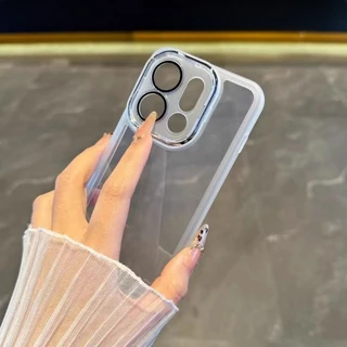 สําหรับ OPPO ค้นหา X9Pro X9 Ultra Pro X9S 2025 เคสโทรศัพท์สแควร์ปลอก FindX9Pro FindX9 FindX9Ultra Clear นุ่มคู่เปลือกกันกระแทก TPU ชุบโปร่งใสแฟชั่นปกหลัง