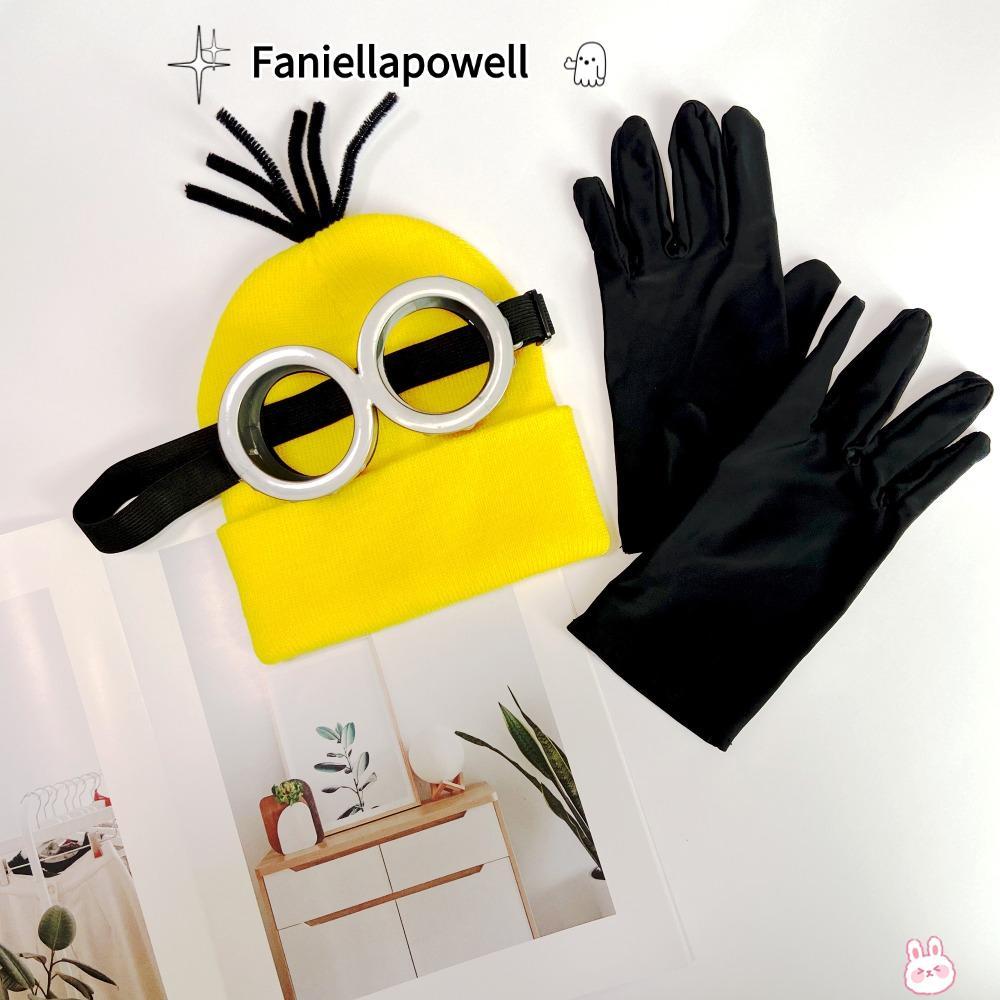 FANIELLAPOWELL ชุดอุปกรณ์เสริม 3/4 ชิ้น สำหรับ Halloween คอสเพลย์ Steampunk Goggles แว่นตา, หมวก และ