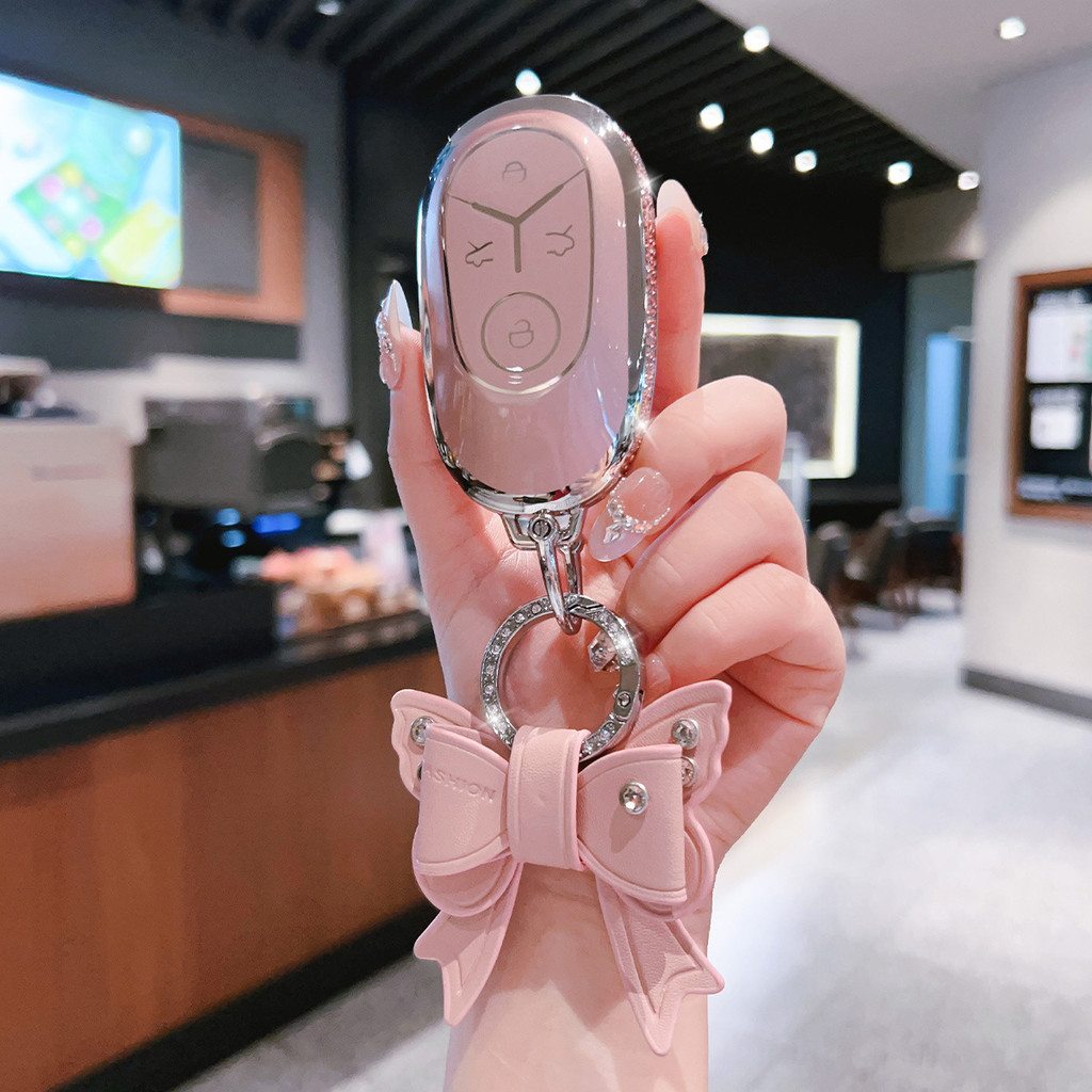 เฉพาะ Geely EX2 Key Case 2025 Geely EX2 หญิง High-End รถป้องกันกรณีหัวเข็มขัดกระเป๋า