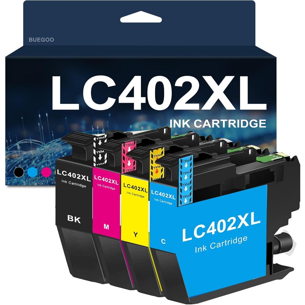 BUEGOO LC402 LC402XL LC402XLBK LC402XLC LC402XLM LC402XLY ตลับหมึกผลผลิตสูงสําหรับ MFC-J5340DW MFC-J