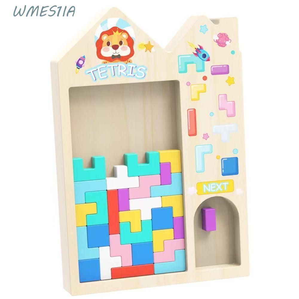 WMES1 ของเล่นบล็อกตัวต่อ, Early Educational Logic Training Brain Training Puzzle, Creative Block Puz