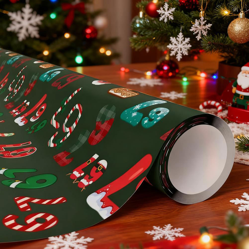 67-Meme Xmas Present Wrap กระดาษคุณภาพพรีเมี่ยมสําหรับ Office Gag นําเสนอ CExchange