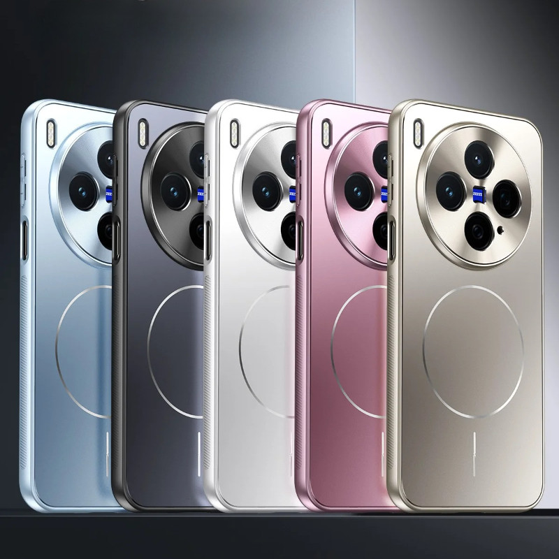 ชุบ Matte Hard Case สําหรับ VIVO X300 Pro เลนส์โลหะแม่เหล็กป้องกันกันกระแทกสําหรับ VIVO X300 X300Pro