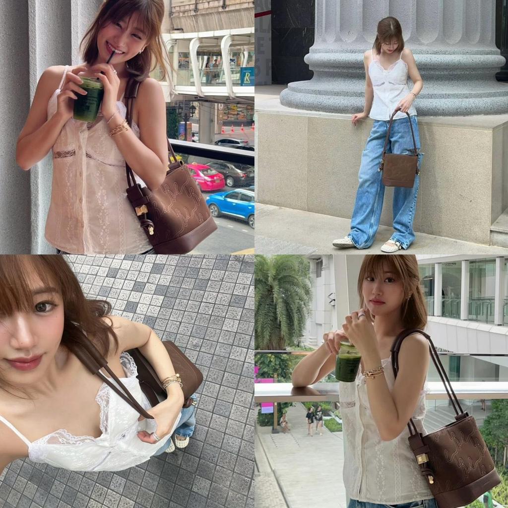 KN.Clothes เสื้อสายเดี่ยว แต่งลูกไม้ซีทรูด้านหน้า แต่งขอบชายลูกไม้ เนื้อผ้าเบาบาง สายปรับได้ L7