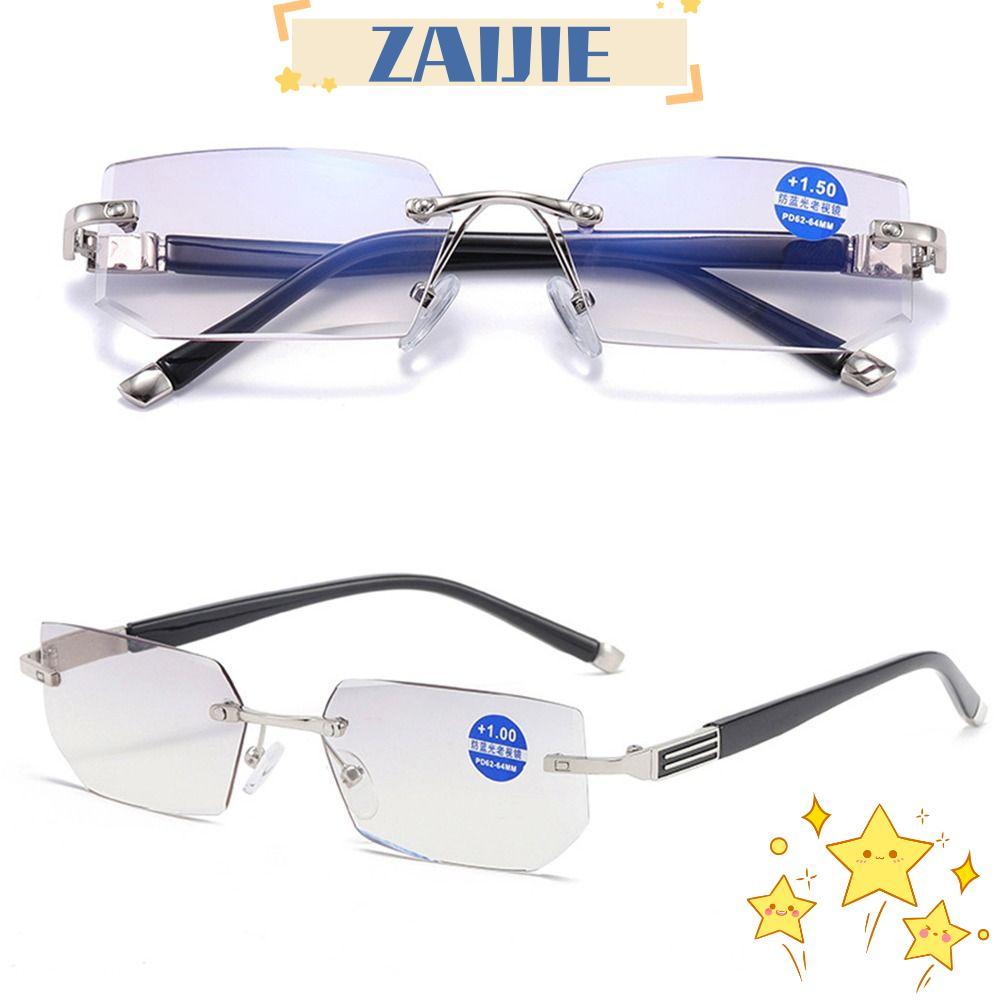 แว่นสายตายาว ZAJIE แบบขอบบาง บล็อกแสงฟ้า เหมาะสำหรับการใช้งานคอมพิวเตอร์และอ่านหนังสือ ทั้งผู้หญิงแล