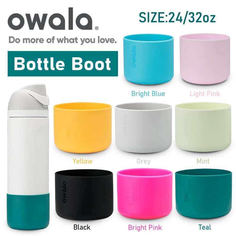 Owala FreeSip Boot Base Cover - ปลอกซิลิโคนกันลื่นสําหรับขวด 16oz & 24oz & 32oz ก้นป้องกันแบบนุ่ม