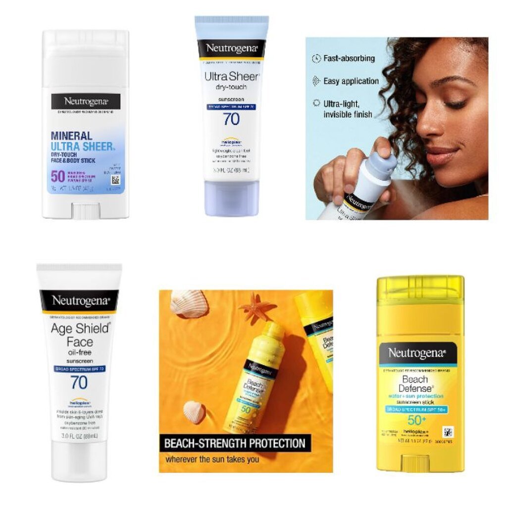 ครีมกันแดด Neutrogena Beach Defense สำหรับผู้ใหญ่, เด็ก