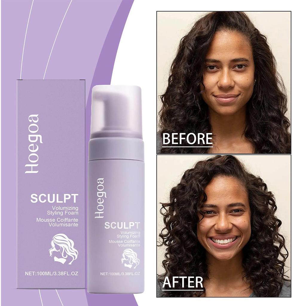 Mousse For Curly Hair Mousse For Hair Volumizing Lightweight Foam 100ml Long-Lasting Hold สําหรับผู้หญิงทุกวันจําเป็น