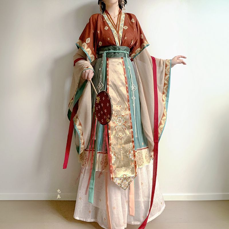 Z Lingxige Original [Biluo Goddess] Wei Jinfeng Fairy เสื้อผ้า Recovery Hanfu หญิงปรับปรุงชุดเครื่อง