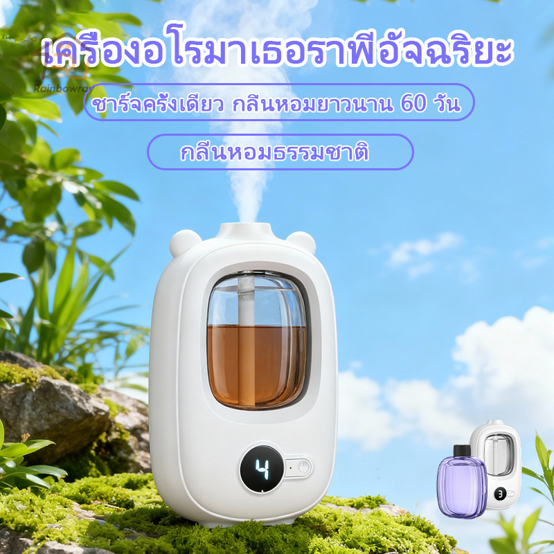 🎀เครื่องพ่นน้ำหอม น้ำหอมปรับอากาศ เครื่องฟอกอากาศอัตโนมัติ ชาร์จไฟได้ กลิ่นหอมติดทนนาน ไร้สาย