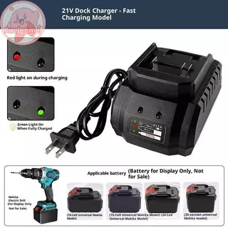 Uelenme 1 ชิ้น US/EU ปลั๊ก 21V Universal Li-ion แบตเตอรี่ Charger เครื่องมือสมาร์ท Charger หลายการป้องกัน TH