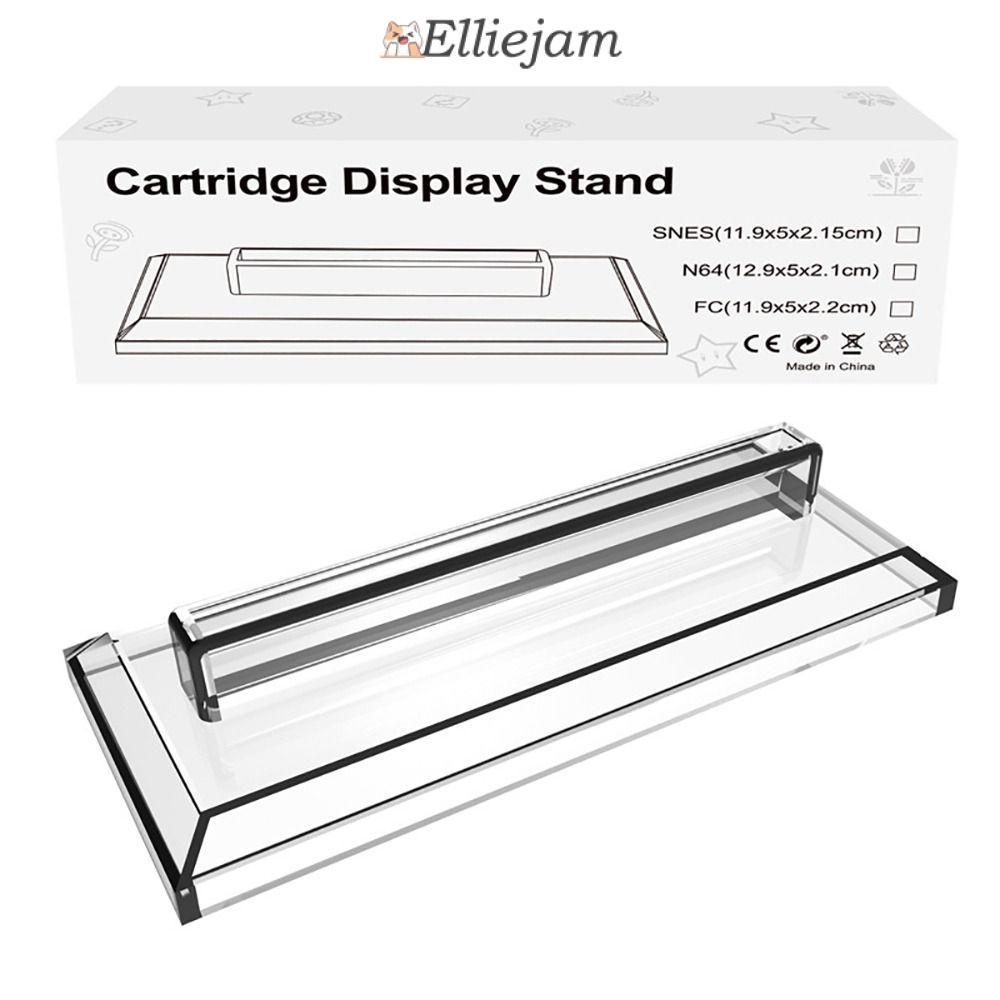 ขาตั้งตลับเกม ELLIEJAM, ขาตั้งการ์ดเกม DIY อะคริลิค, ที่ใส่ตลับเกมสําหรับ SNES/SNES