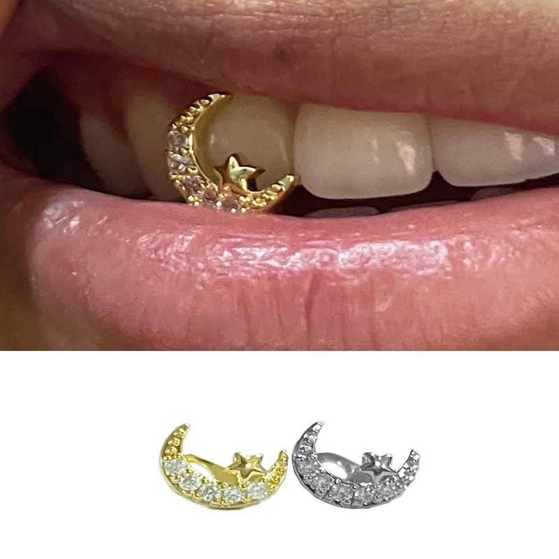 【ส่งไว】เพชรแต่งฟัน Teeth Grillz ฟันแฟชั่นสไตล์ Hip-Hop วัสดุปลอดภัย ทนทาน ใส่ซ้ำได้ งานสวย