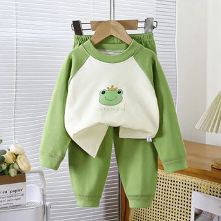 Dolemi Baby เสื้อผ้าเด็ก เสื้อผ้าเซท 2 ชิ้น ชุดนอน เด็ก ชุดกัน หนาว เด็กแขนยาว เด็กหญิง เด็กผู้ชาย