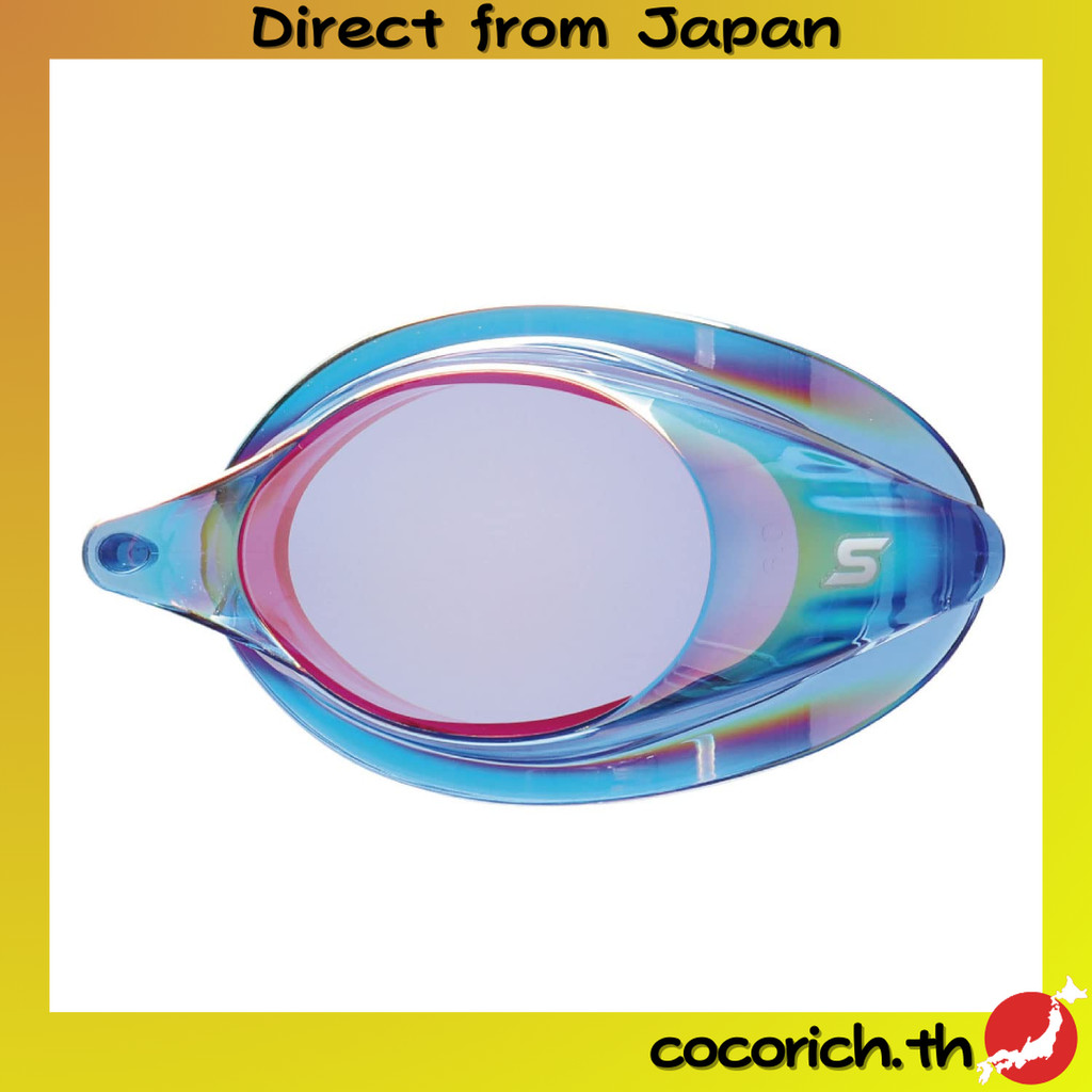 Swans Japanese-Made Swimming Goggles with Prescription Lenses SRCL-7M NASHD Navy×Shadow Mirror S-3.0