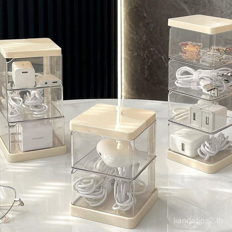 【Agate ของแท้】Ohayo กล่องใส่ปากกาอะคริลิคใส ที่ใส่ปากกา อุปกรณ์สำนักงาน แบบหมุน เหมาะสำหรับการใช้งาน