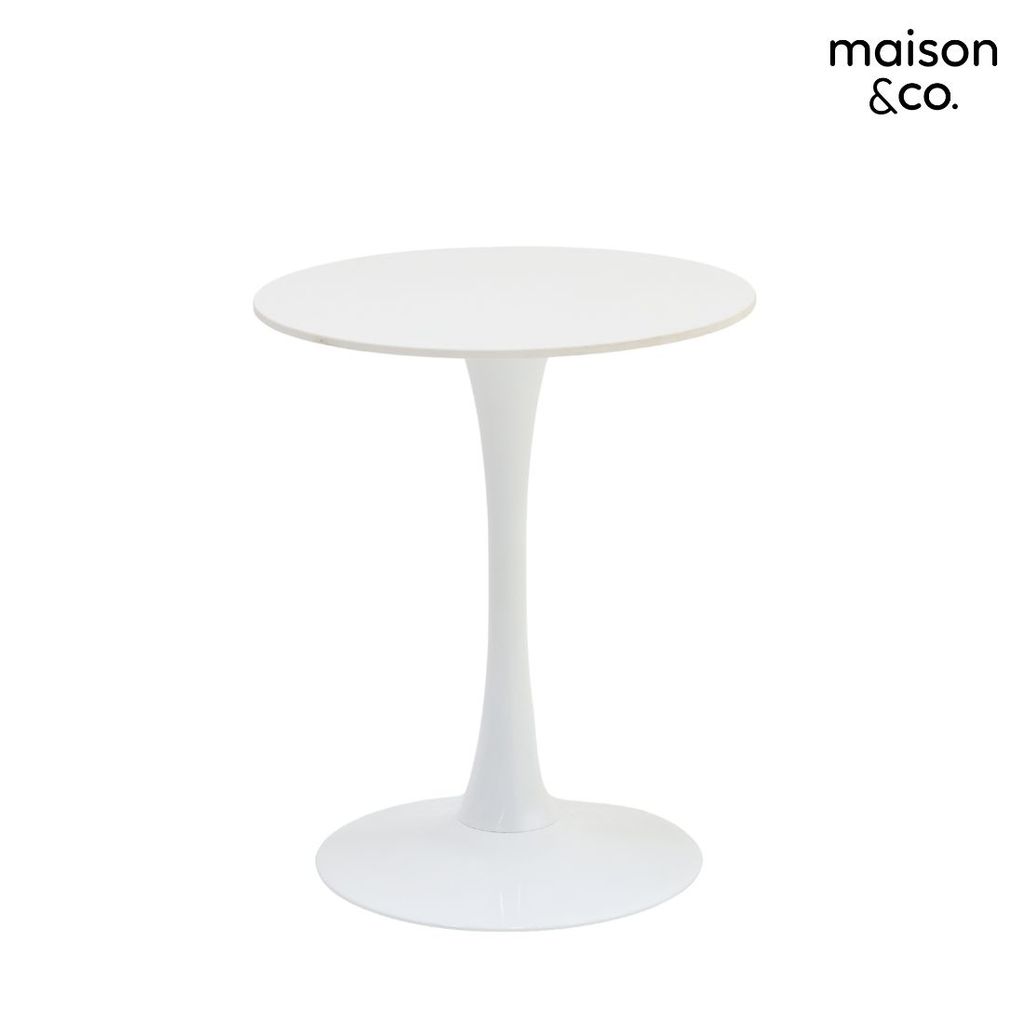 SB Design Square โต๊ะกลม รุ่น XOMIXA สีขาว (60x60x73 ซม.)  แบรนด์ MAISON&CO.