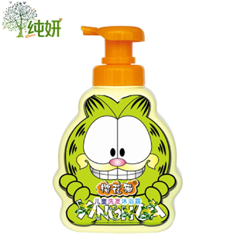 ขายดี [ราคาส่ง] ชิลด์เล็ก!Sakura Cat Childrens Two-in-One Shampoo Bath 508g Baby Nourishing Skin Rej