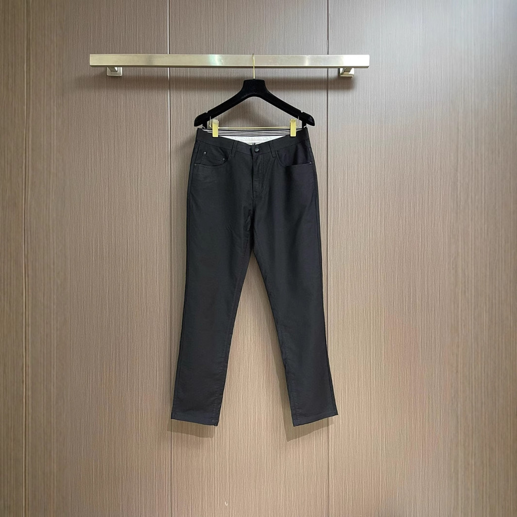 KB2O BC Brune*** 2025Light Luxury Tencel Casual Pants Men Slim Fit Small Straight Thin Elastic Washe