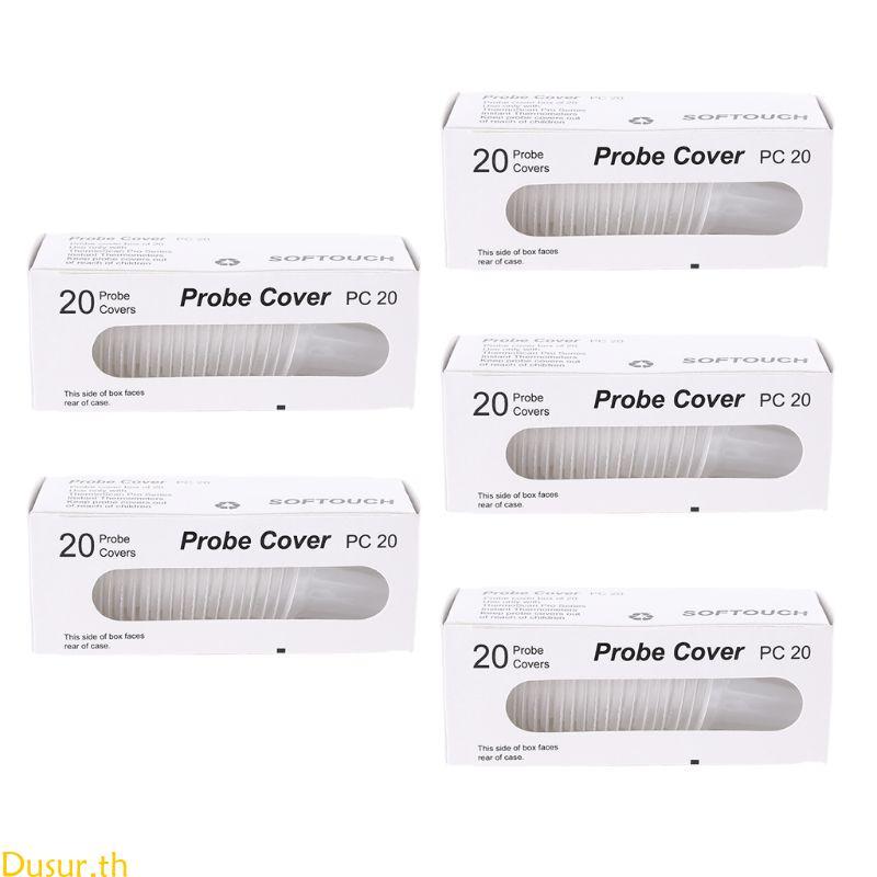 Dusur 100 Pack Ear Probe Cover ตัวกรองเลนส์แบบเติมสําหรับเครื่องวัดอุณหภูมิ