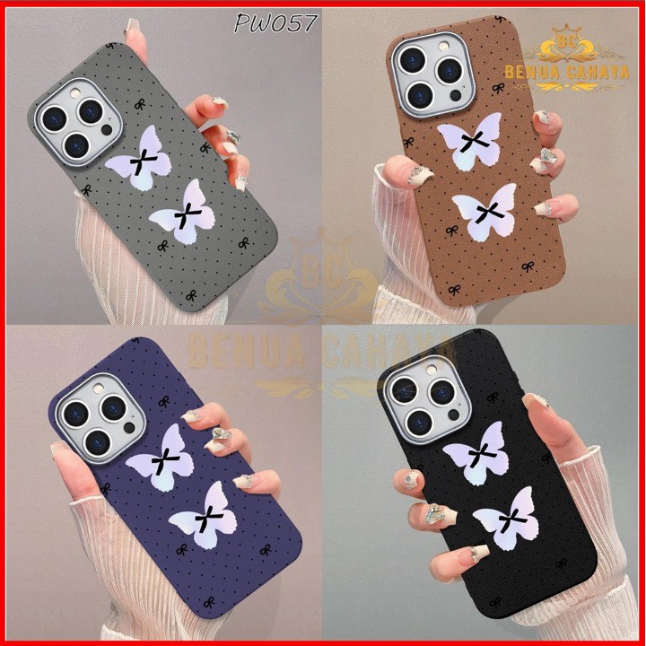 SOFTCASE BEN หนัง POLKADOT BUTTERFLY MOTIF สําหรับ INFINIX HOT 8 HOT 9 PLAY HOT 10 PLAY 10S 11 PLAY 
