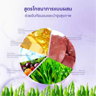 Doge&Orange เจลขับก้อนขนแมว เจลน้ำมันปลาขับขนสำหรับแมว ปริมาณ120g แมวกินง่าย บำรุงผิวและขน ดูแลระบบขับถ่าย PF11