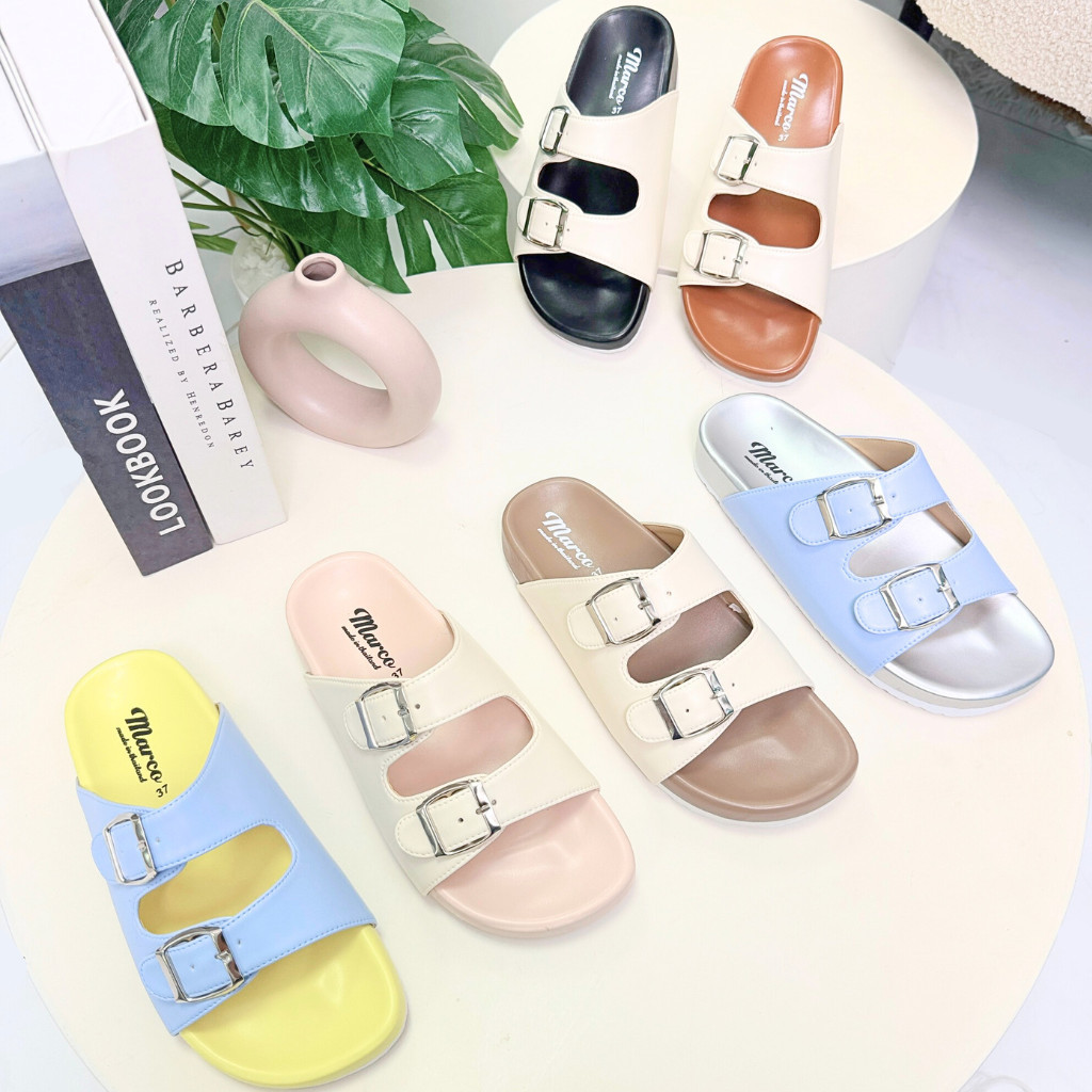 รองเท้าแตะ แบรนด์ MARCO รุ่น G1007 พื้นไบเก้น เบาสบาย