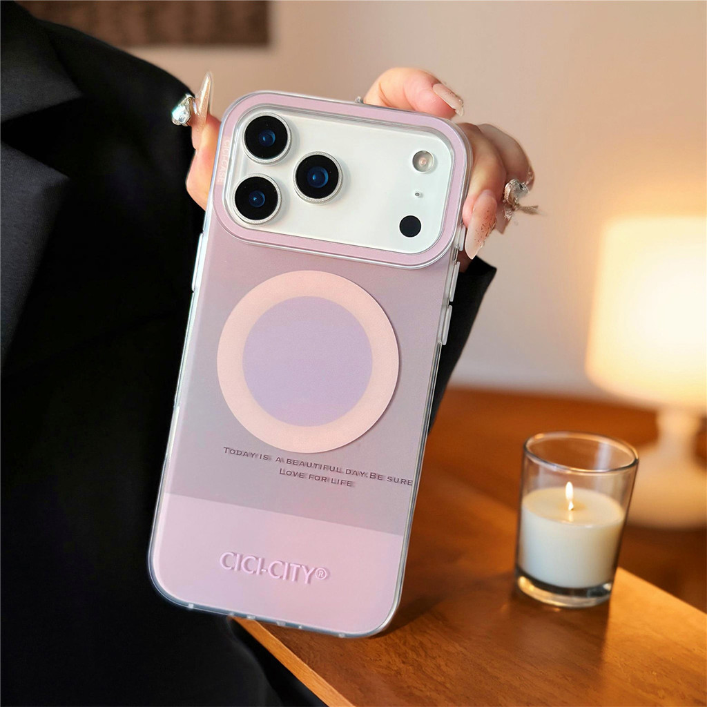 เคสแม่เหล็ก  ไอโฟน 17 17Air 17Pro 17ProMax สีมาการอง สีมาการอง พาสเทลน่ารัก - รูปที่ 2