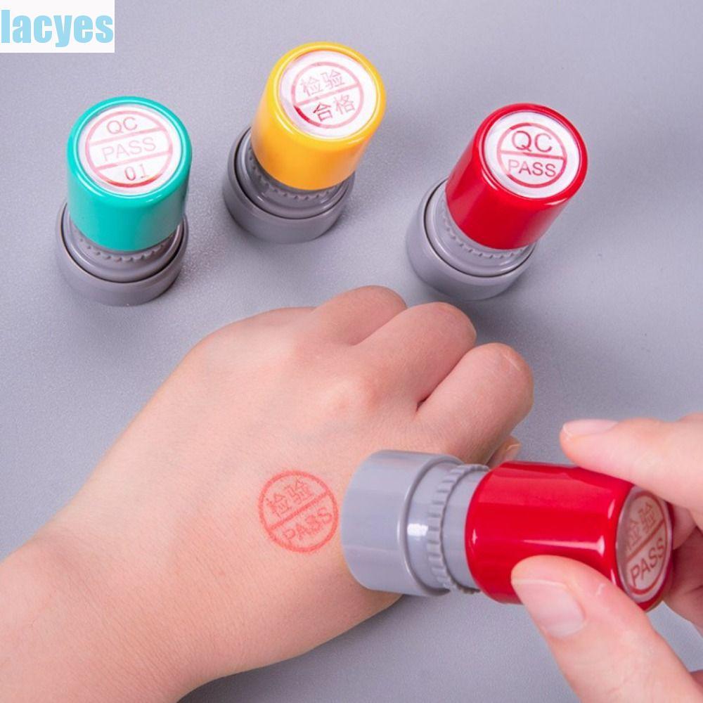 LACYES QA QC Inspect Stamp, Self-Inking แกะสลักคุณภาพ PASS Stamp, Pocket OQC IQC IPQC Quality Inspec