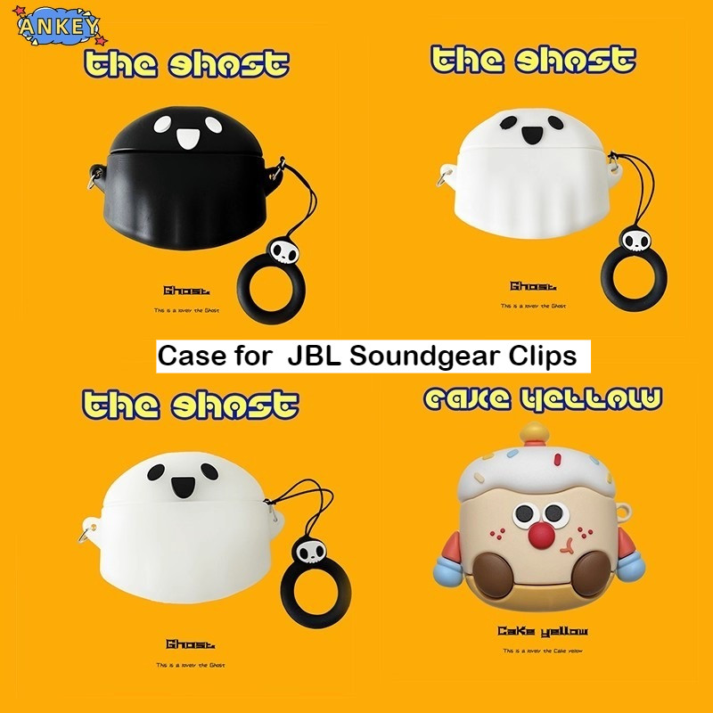 Earphone Case for JBL Soundgear Clips Protective Silicone Cute Luminous Phantom Cartoon Covers Wirel