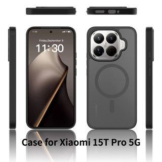 สําหรับ Xiaomi 15T Pro 15T กรณี ELVEV Matte PC + TPU Anti-Fi…