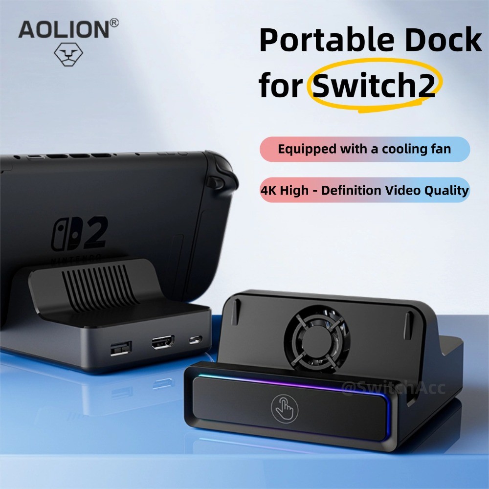 สวิทช์แบบพกพา Dock 3-in-1 อะแดปเตอร์สําหรับ Nintendo Switch 2 / 1 / OLED 100W PD พอร์ตชาร์จสําหรับแล็ปท็อปแท็บเล็ตโทรศัพท์มือถือ SteamDeck