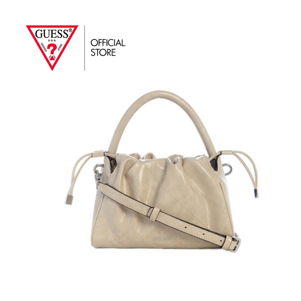 GUESS กระเป๋า รุ่น MY965916 AMYS DRAWSTRING CROSSBODY สีเบจ