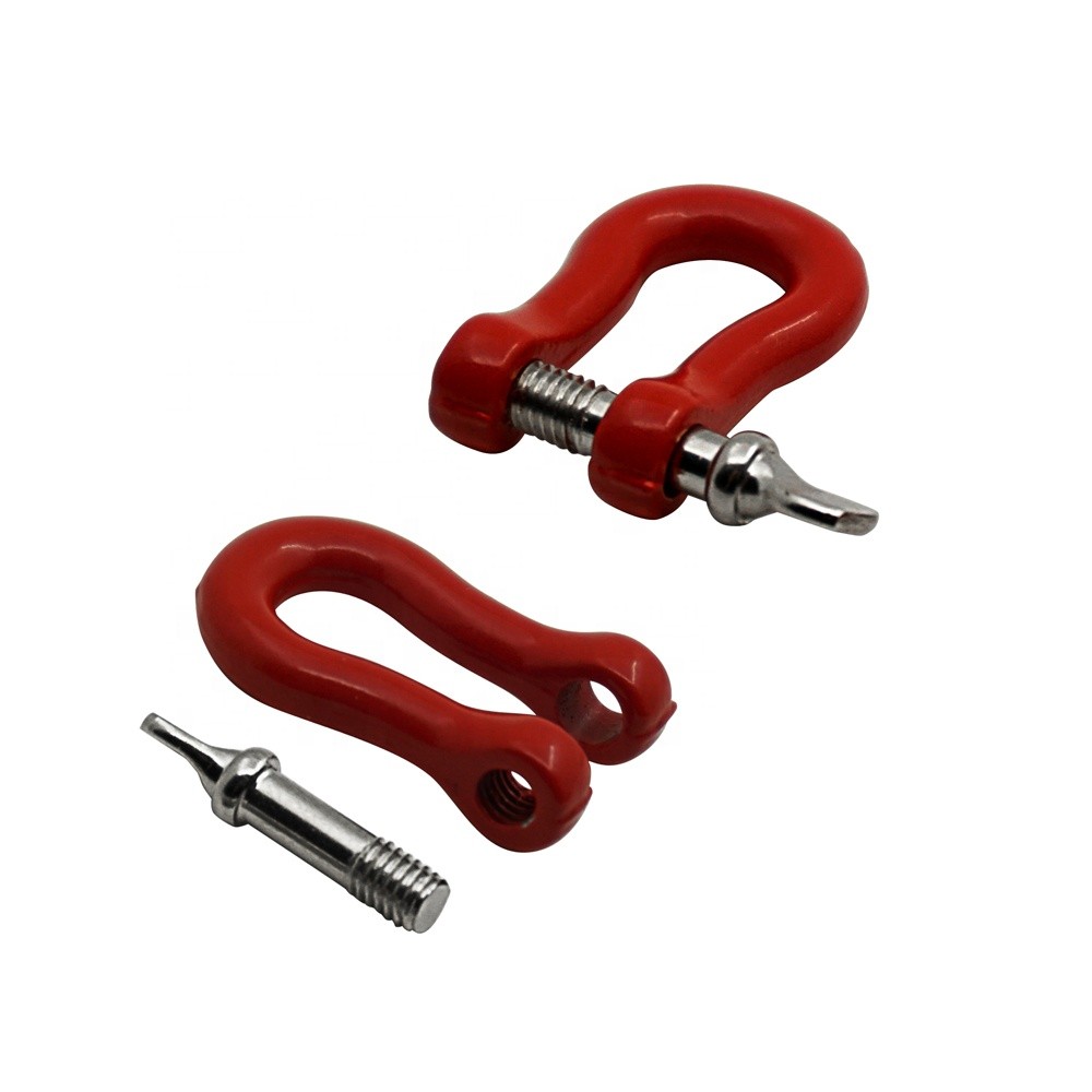 Original Rescue Tow Shackles กันชนโลหะ Trailer Hooks สําหรับ 1/10 RC Crawler SCX10 TRX4 TRX-4 D90 TF อะไหล่อุปกรณ์เสริม ราคา ถูกที่สุด ดีลบีเคเค แกลเลอรีภาพที่ 2