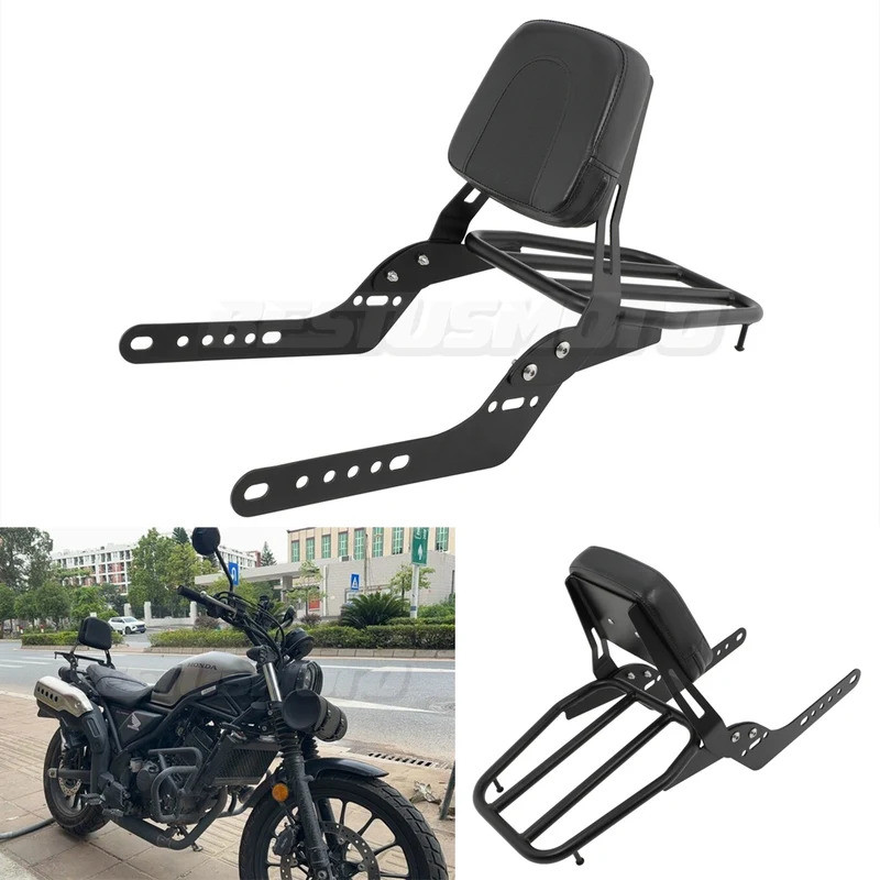 รถจักรยานยนต์ผู้โดยสารด้านหลังพนักพิง Sissy Bar กระเป๋าเดินทาง Pad สําหรับ Honda CL250 CL300 CL500 C