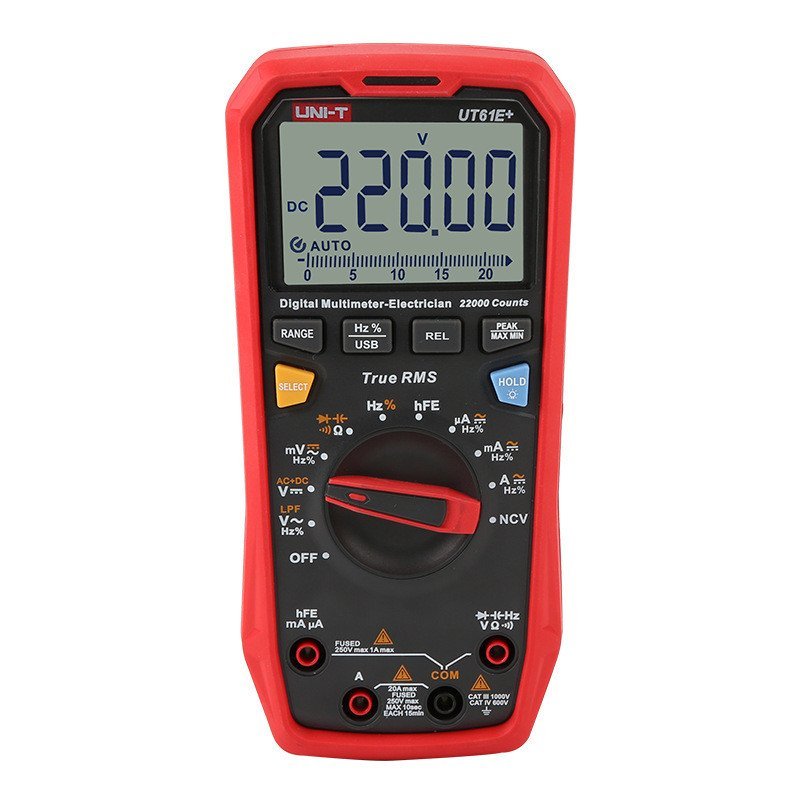 AC DC/D+UT61E + Multimeter Anti-Burn Digital Display Meter/Digital Unid อัตโนมัติ B + แรงดันไฟฟ้าช่า