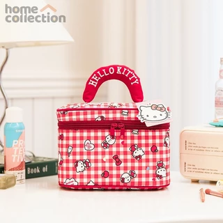 กระเป๋าใส่เครื่องสำอาง Sanrio Hello Kitty ความจุขนาดใหญ่ - กระเป๋าใส่เครื่องสำอางแบบพกพาสำหรับการเดินทาง