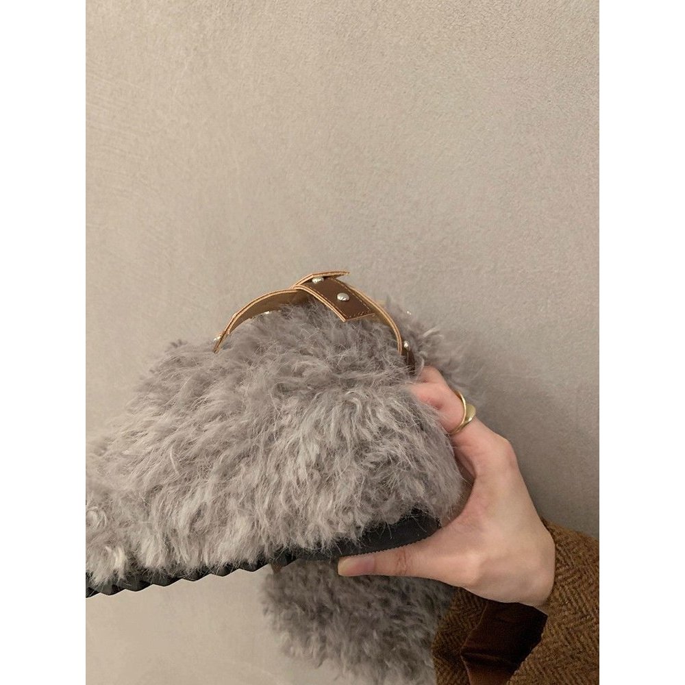 💥รองเท้าหิมะแบบแบน สไตล์เกาหลี มีส้นต่ำไม่เกิน 3 เซนติเมตร ทำจากหนังนิ่มและยาง ออกแบบพิเศษสำหรับฤดูหนาว - รูปที่ 5