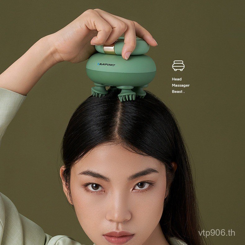 นวด Handy เครื่องมือหัวแชมพูนวดในครัวเรือนแมวไฟฟ้าขุดลอก Meridian นวด Sapphire Claw Scalp N1LK