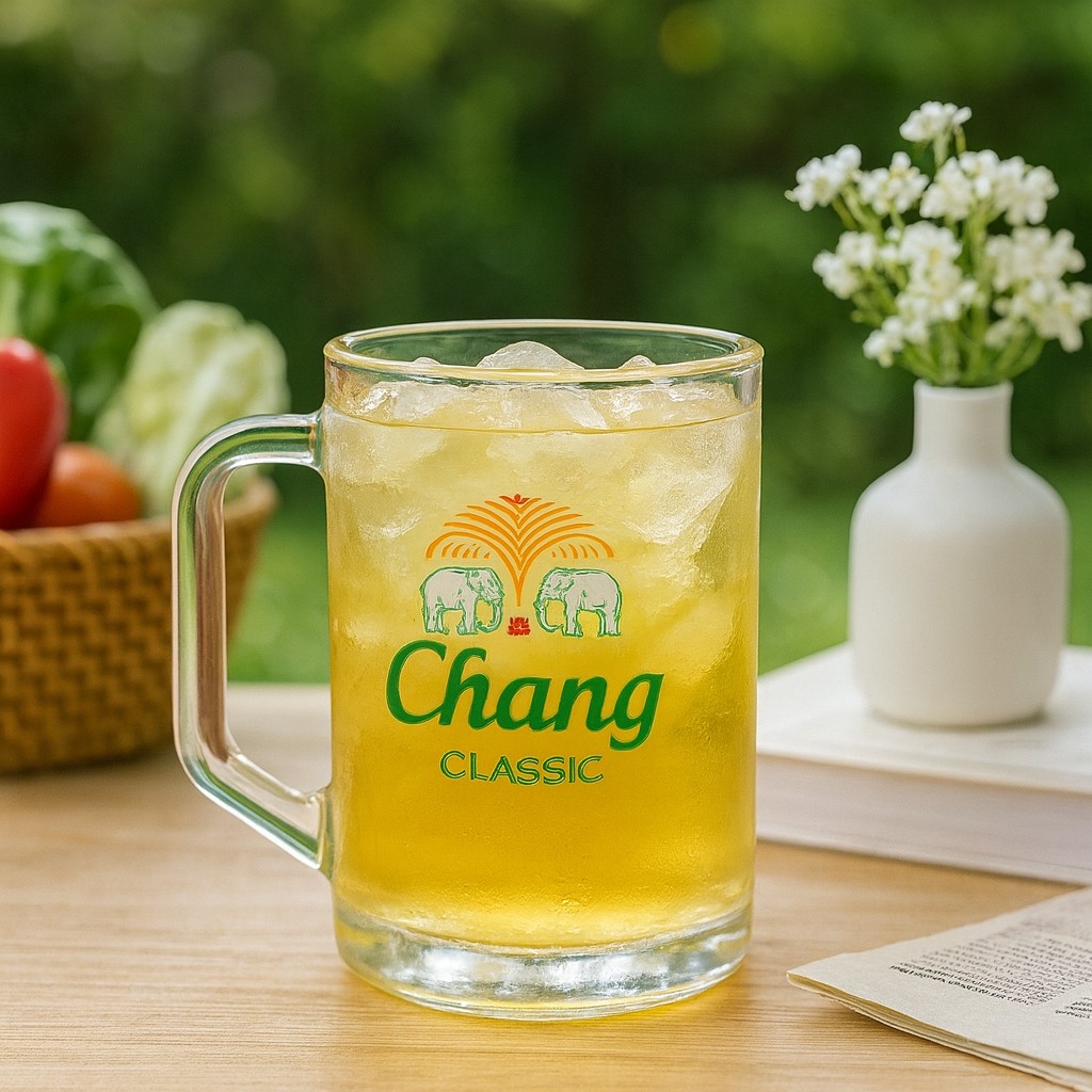 แก้วเบียร์ แก้วกินเบียร์ 300ml แพ็ค 6ใบ แก้วเบียร์ช้าง รุ่น UG-307