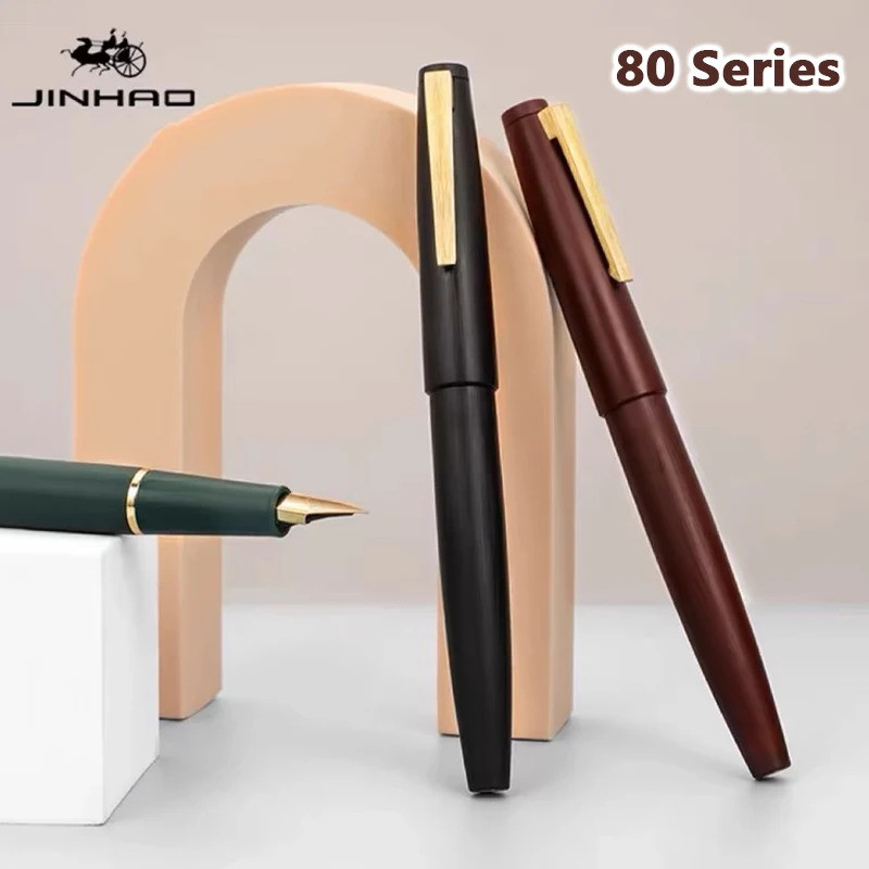 Jinhao 80 ปากกาหมึกซึมปากกาหมึกหรูหรา Ef F 0.3 มม. Extra Fine Nib เขียนหมึกปากกาเครื่องเขียนอุปกรณ์ส