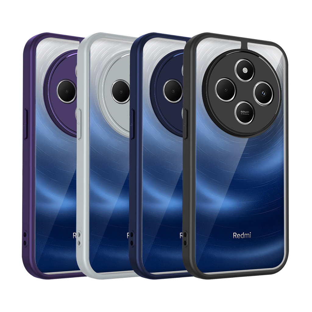 เคส Redmi 14CปลอกหรูหราFrostedโปร่งใสสําหรับ Redmi 14Cเคสโทรศัพท์