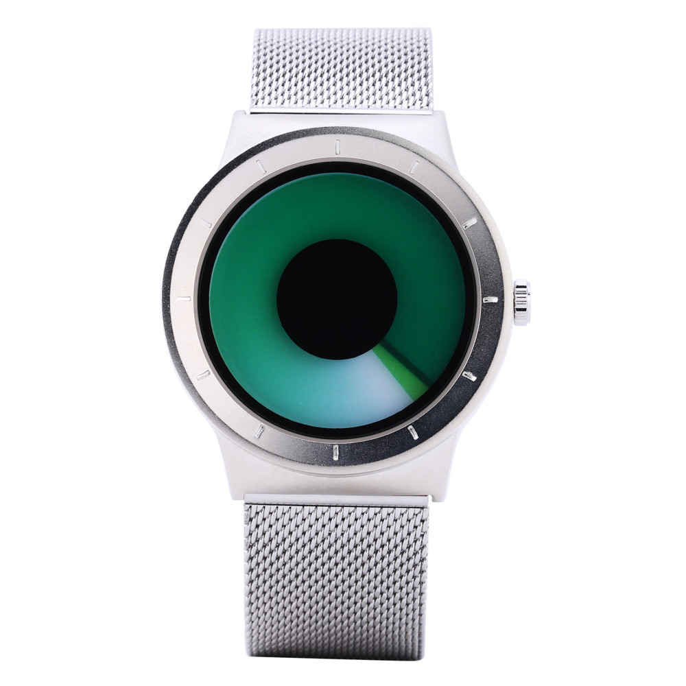 Color Starry Sky Swirl Sports Quartz นาฬิกาผู้ชาย