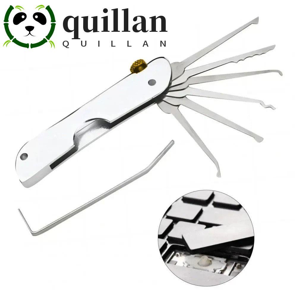 QUILLAN Lock Picking Set, Compact Rust-proof Door Open Keys, Portable Professional 6 In 1 สะดวก Automotive Pick Hook DIY