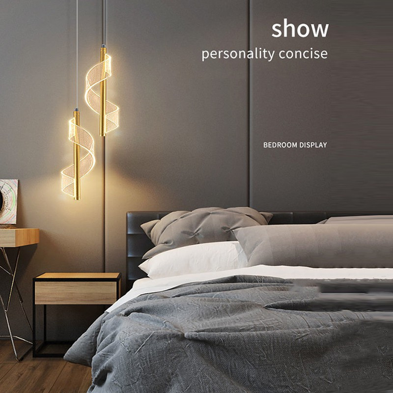 โคมไฟระย้าห้องนั่งเล่นข้างเตียงแขวนไฟตกแต่งบ้านไฟเรียบง่ายทันสมัยโคมไฟระย้าห้องนอนนอร์ดิก