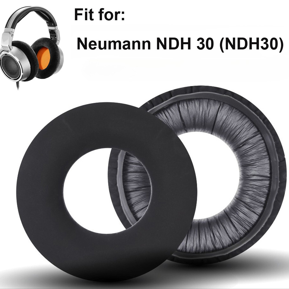 เบาะรองนั่งแผ่นรองหูฟัง Velour สําหรับ Neumann NDH 30 (NDH30) หูฟังสตูดิโอ, แผ่นรองหูฟังทดแทนพร้อมโฟ